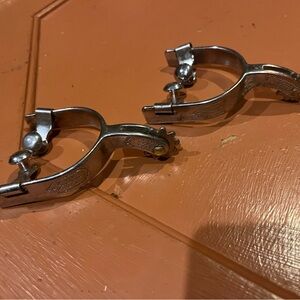 Silver Western Riding Spurs